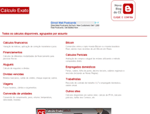 Tablet Screenshot of calculoexato.com.br